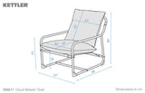 Kettler Cloud Relaxer Chair - Green Stripe
