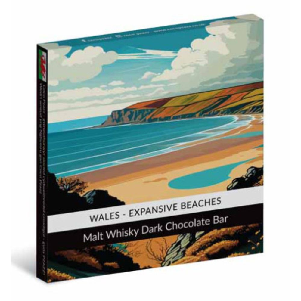 Coco Pzazz 80g Wales Dark Chocolate & Whisky Bar