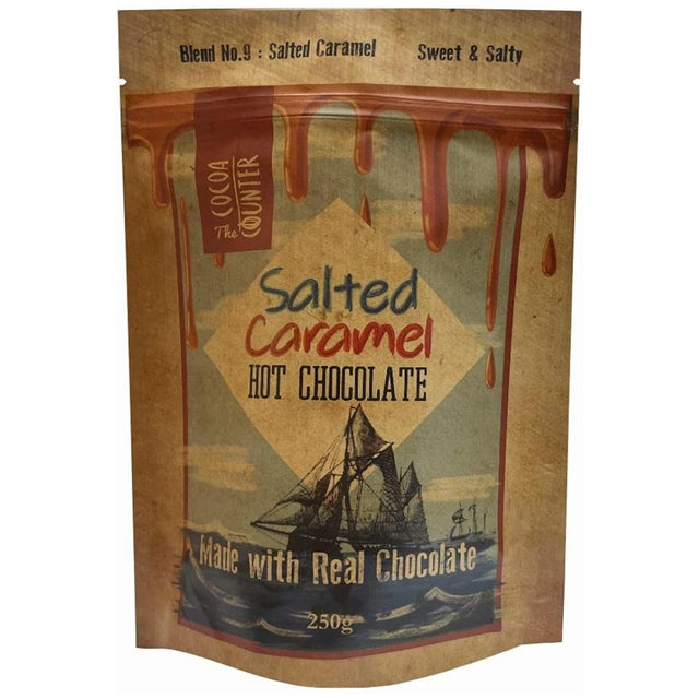 Cocoa Counter 250g Salted Caramel Hot Chocolate - Old Railway Line Garden Centre