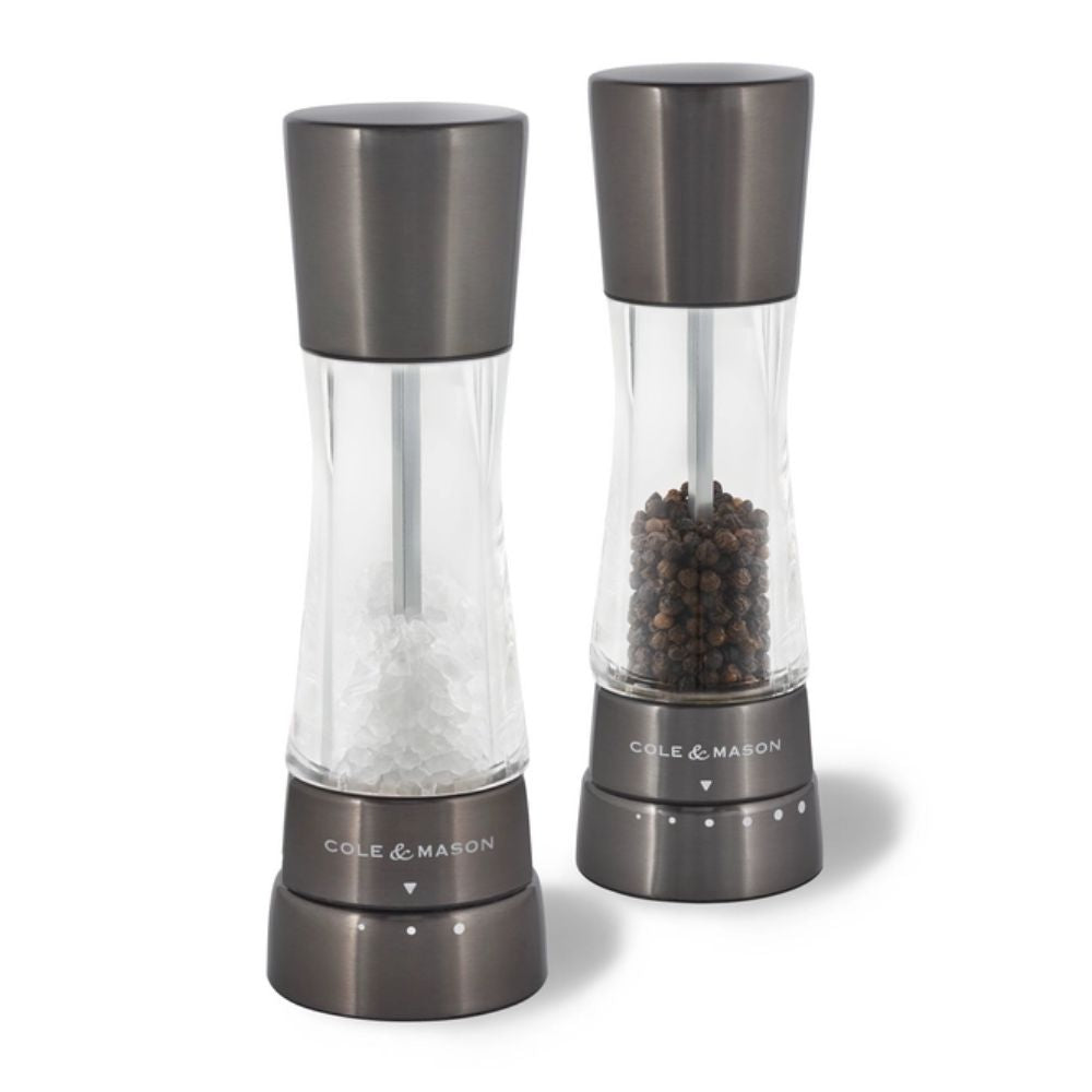 Cole & Mason 19cm Gun Metal Derwent Salt & Pepper Mill