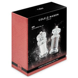 Cole & Mason 14cm Clear Acrylic Salt & Pepper Mill Set - Old Railway Line Garden Centre