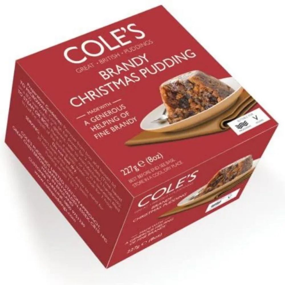 Cole's 227g Boxed Brandy Christmas Pudding