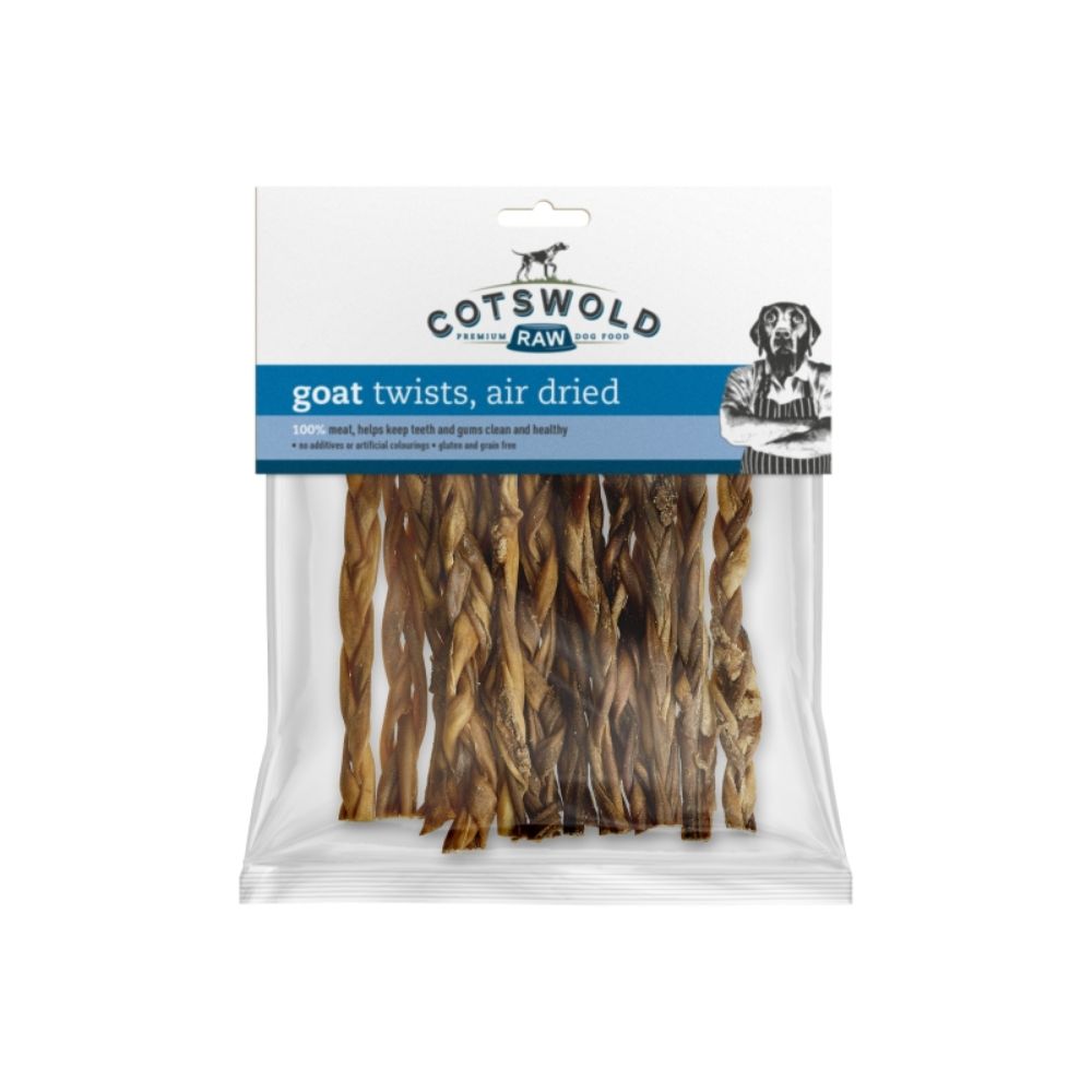 Cotswold Raw 150g Natural Dried Goat Twists Dog Treats