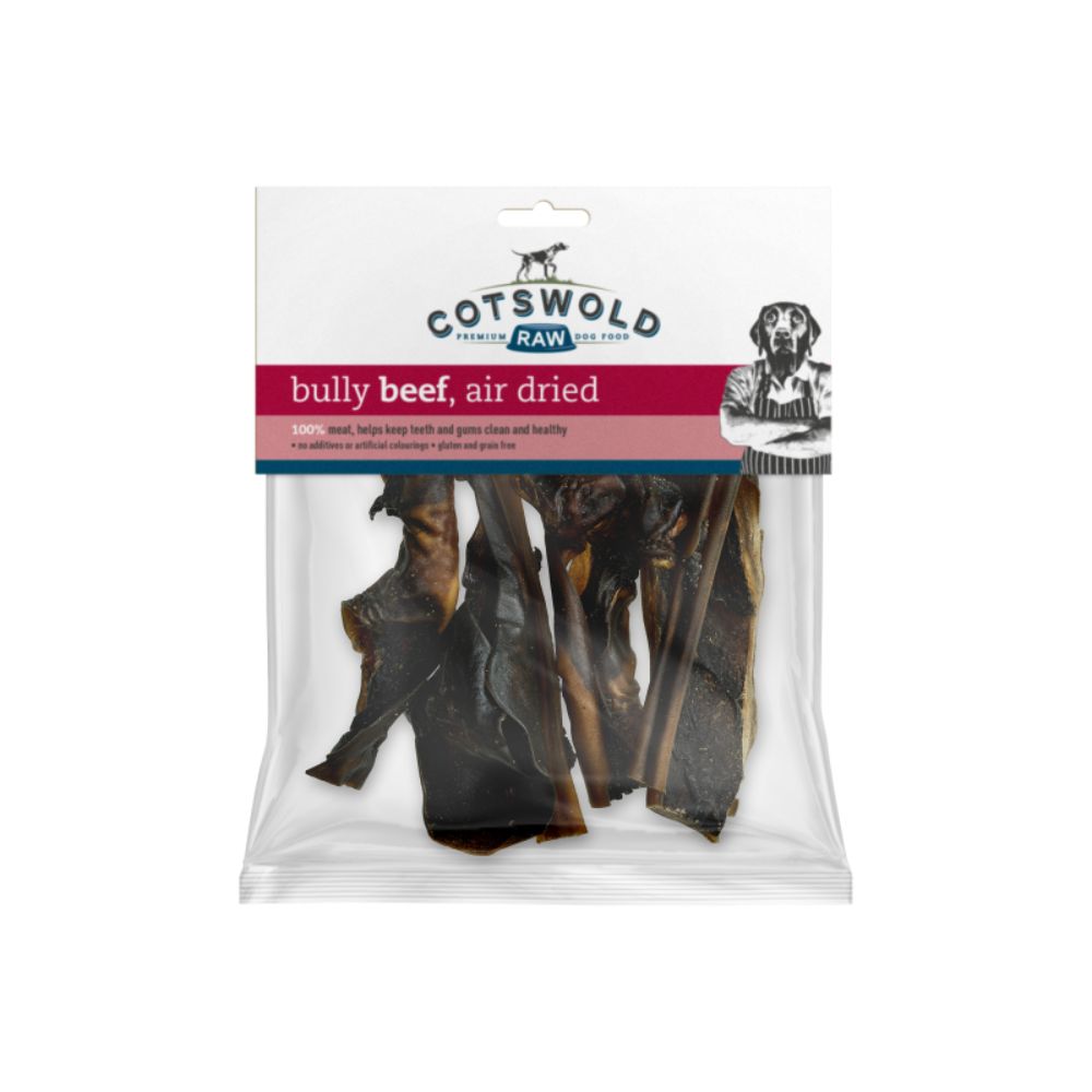 Cotswold Raw 250g Natural Dried Beef Bully Dog Treat