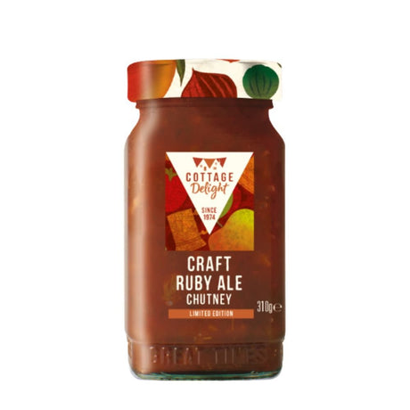 Cottage Delight 310g Craft Ruby Ale Chutney - Old Railway Line Garden Centre