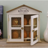 Country Cottage 22cm Wooden Egg Storage Cabinet - Old Railway Line Garden Centre