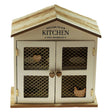 Country Cottage 22cm Wooden Egg Storage Cabinet - Old Railway Line Garden Centre