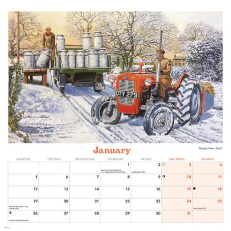 Otter House Countryside Memories, Trevor Mitchell Wiro Wall Calendar 2026