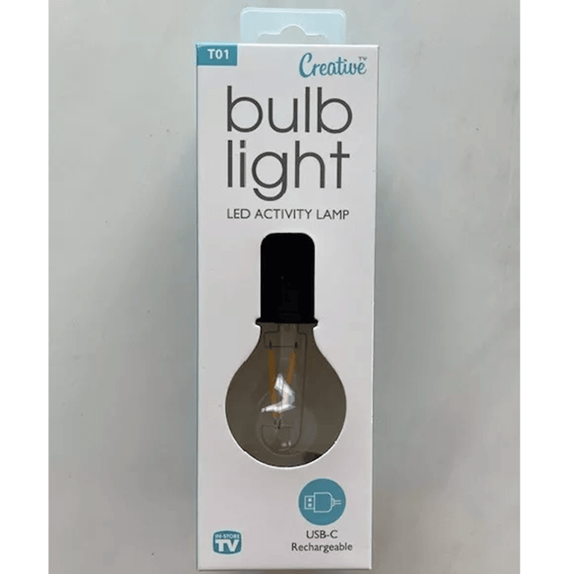 Creative Products Rechargeable Portable LED Bulb Light - Old Railway Line Garden Centre