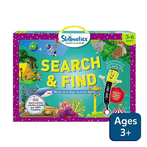 Skillmatics Search & Find: Reusable Activity Mats (Ages 3-6)