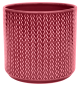 Ivyline 19cm Ruby Chevron Indoor Pot
