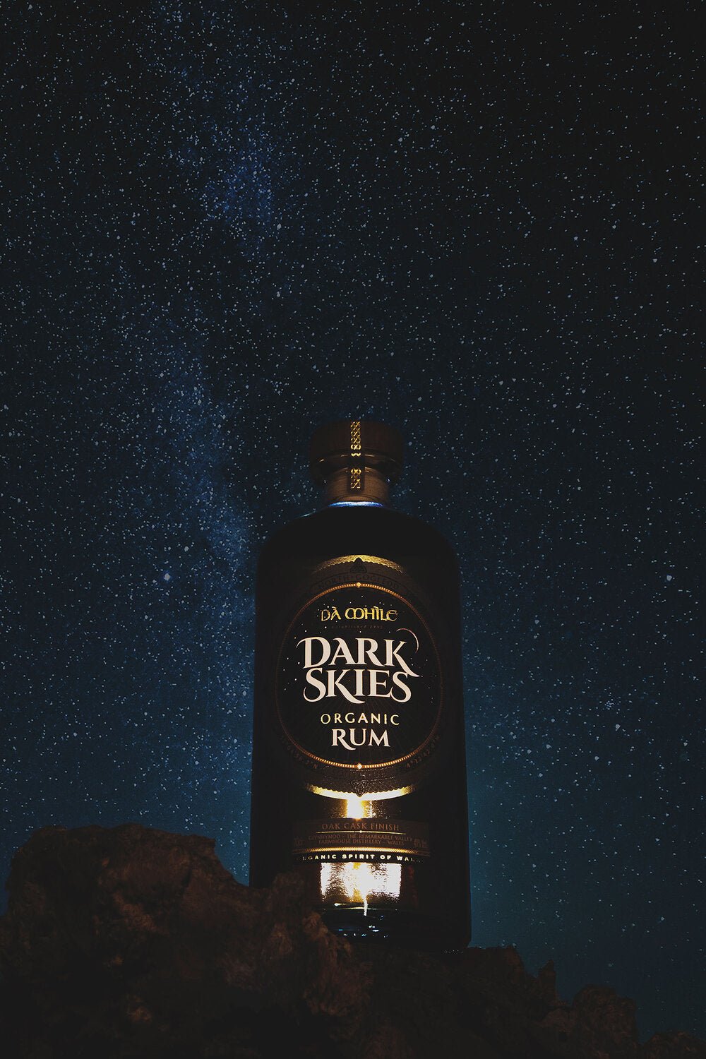 Dà Mhìle 70cl Dark Skies Organic Rum - Old Railway Line Garden Centre