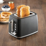 Daewoo Cascade 2 Slice Toaster - Black