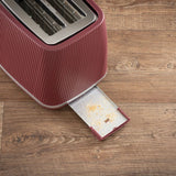 Daewoo Cascade 2 Slice Toaster - Ruby Red