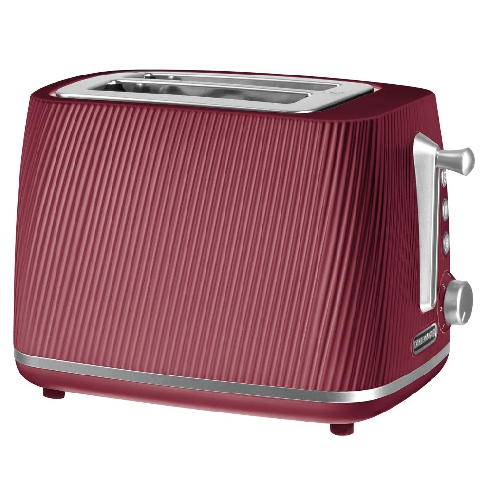 Daewoo Cascade 2 Slice Toaster - Ruby Red