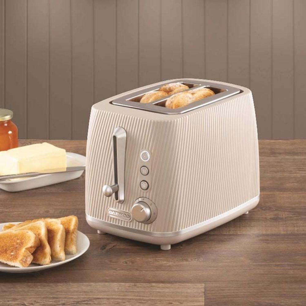 Daewoo Cascade 2 Slice Toaster - Taupe