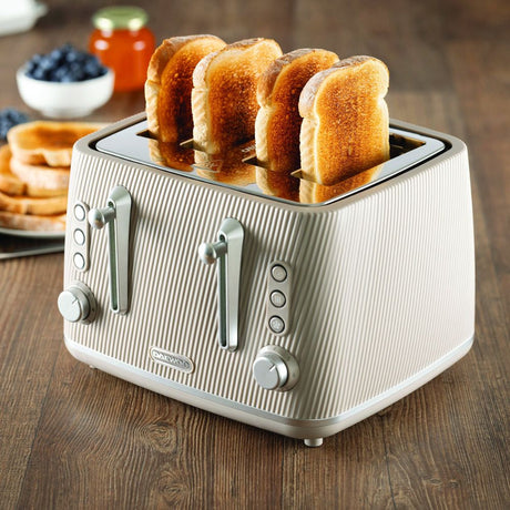 Daewoo Cascade 4 Slice Toaster - Taupe