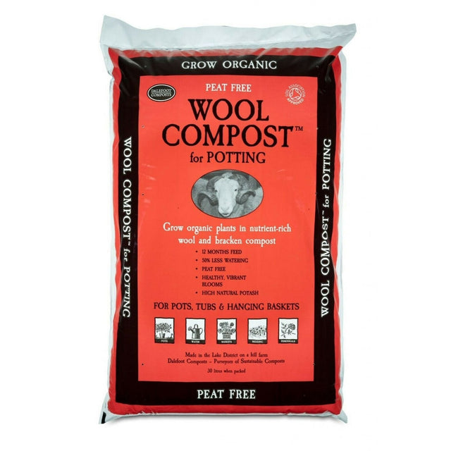 Dalefoot 30L Wool Peat - Free Potting Compost - Old Railway Line Garden Centre