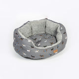 Danish Design 30inch Fatface Marching Deluxe Slumber Dogs Bed - Grey - Old Railway Line Garden Centre