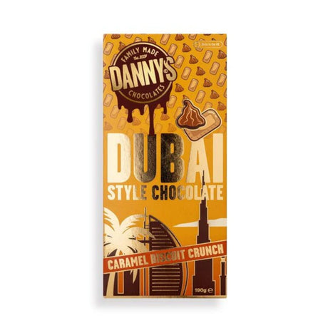 Danny's 190g Dubai Style Chocolate - Caramel Biscuit Crunch - Old Railway Line Garden Centre