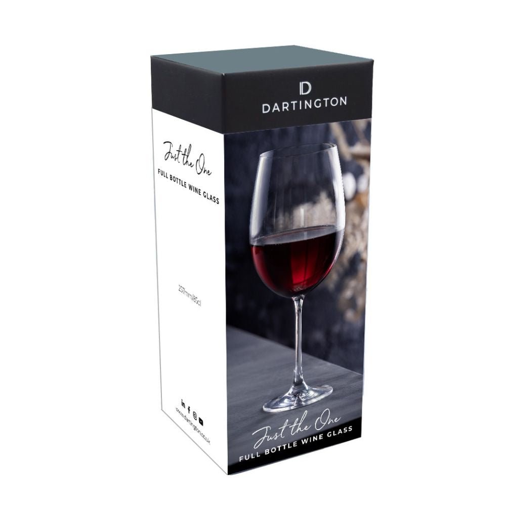 Dartington 85cl Just the One Bottle of Wine Glass - Old Railway Line Garden Centre