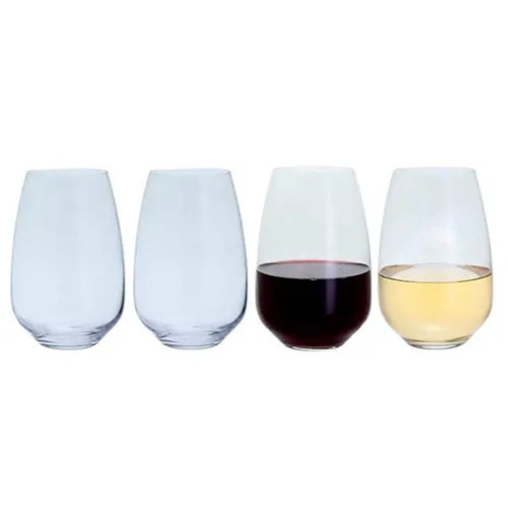 Dartington Cheers Stemless Wine Glasses - (Pack of 4) - Old Railway Line Garden Centre