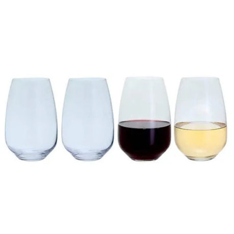 Dartington Cheers Stemless Wine Glasses - (Pack of 4) - Old Railway Line Garden Centre