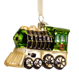 Decoris 10.5cm Train Glass Tree Decoration (Choice of 2)