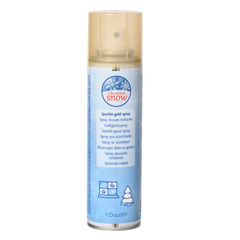 Decoris 100ml Sparkle Gold Metal Spray