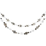 Decoris 105cm White Pinecone Garland with Snow (Choice of 2)