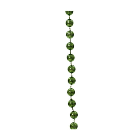 Decoris 10m Pine Green Shiny Bead Garland