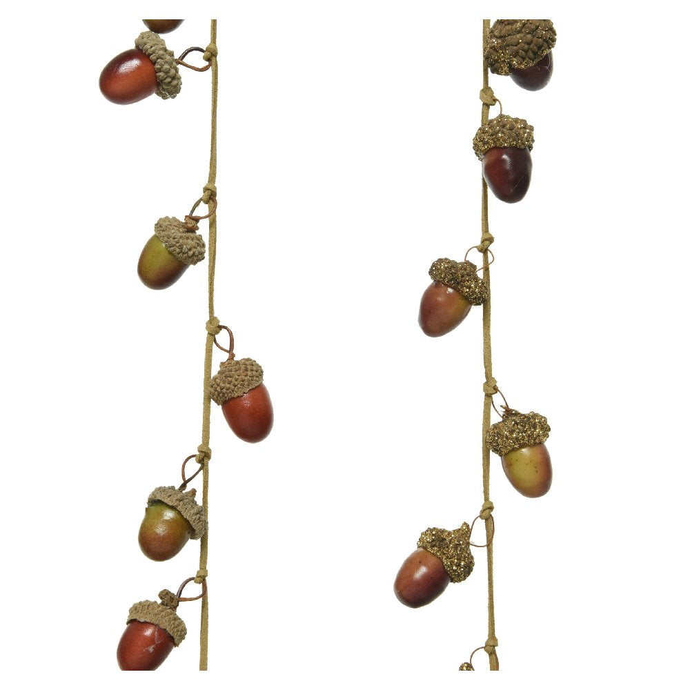 Decoris 110cm Acorn Garland (Choice of 2)