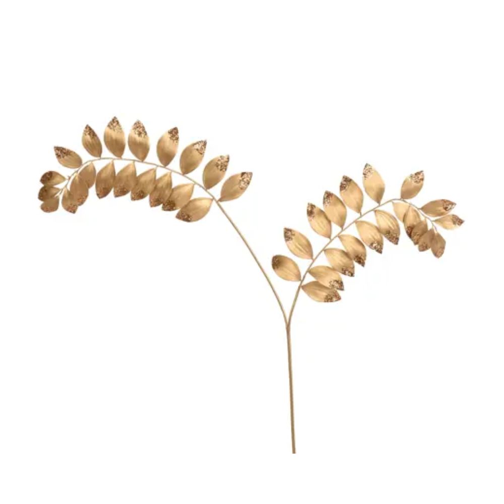 Decoris 110cm Gold Leaf Artificial Spray