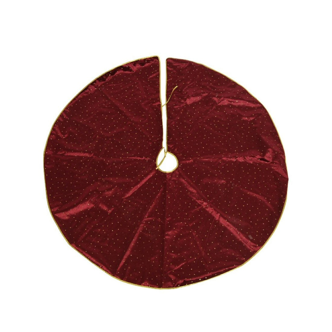 Decoris 120cm Burgundy Tree Skirt