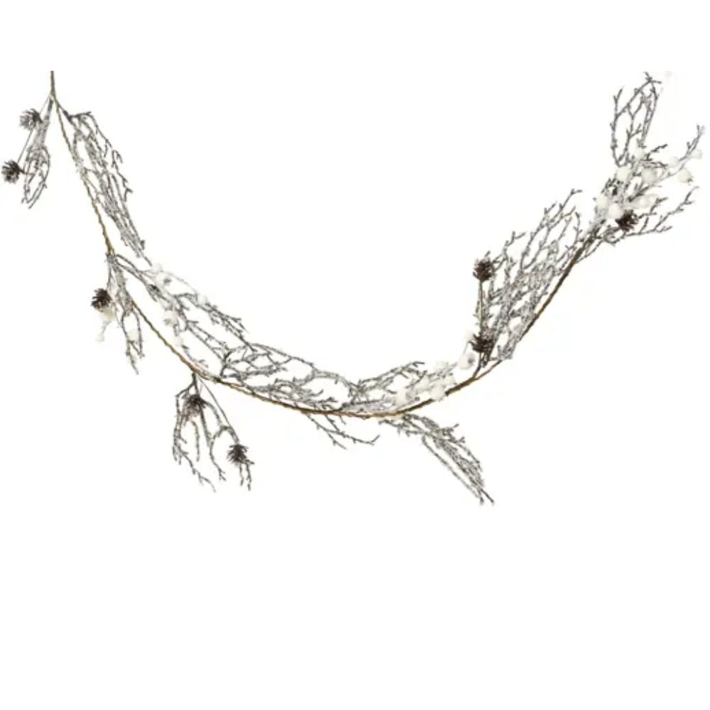 Decoris 130cm Acrylic Pinecone Garland