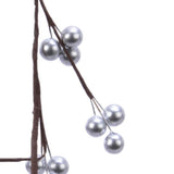 Decoris 130cm Garland with Silver Berries