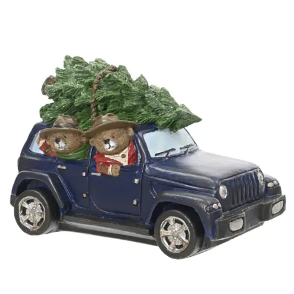 Decoris 13cm Blue Polyresin Car Ornament