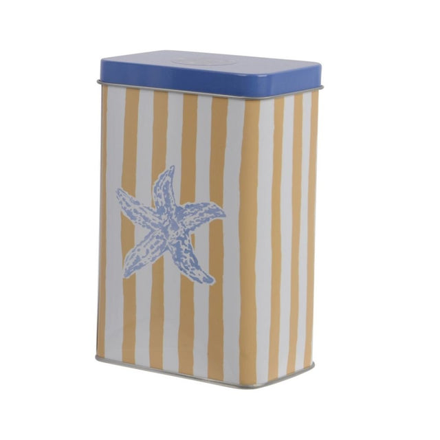 Decoris 14.4cm Starfish Storage Tin - Old Railway Line Garden Centre