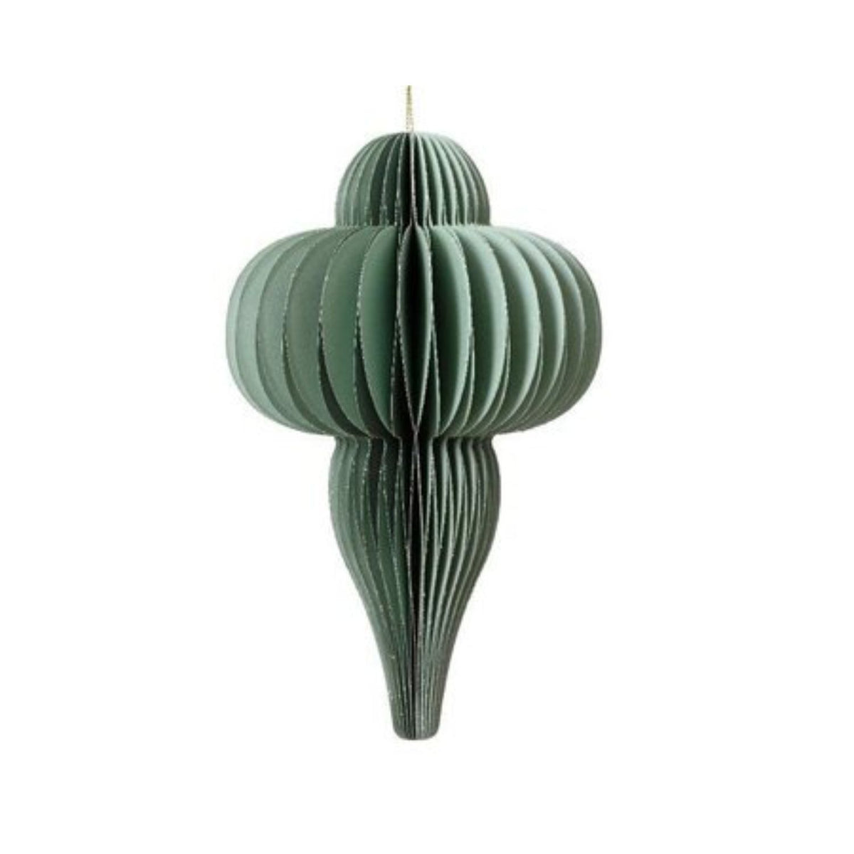 Decoris 15cm Mint Green Paper Ornament with Magnet Closure