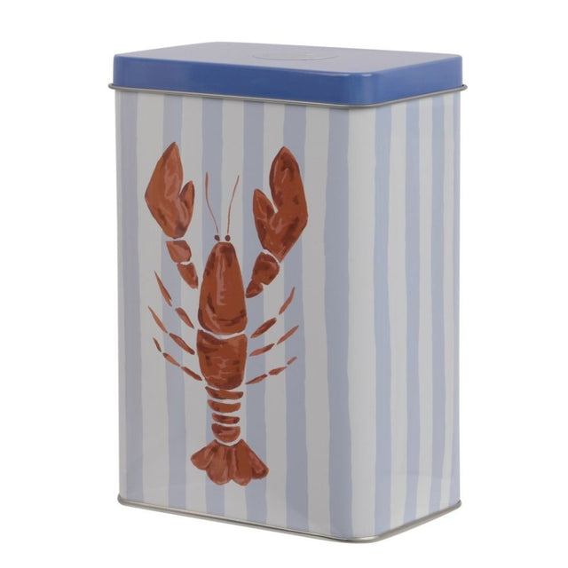 Decoris 16.5cm Lobster Storage Tin - Old Railway Line Garden Centre