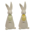 Decoris 16cm Porcelain Shiny Bunny with Egg (Choice of 2) - Old Railway Line Garden Centre