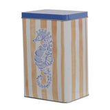 Decoris 18.5cm Seahorse Storage Tin - Old Railway Line Garden Centre