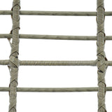 Decoris 196cm Wicker London Hanging Garden Egg Chair - Grey