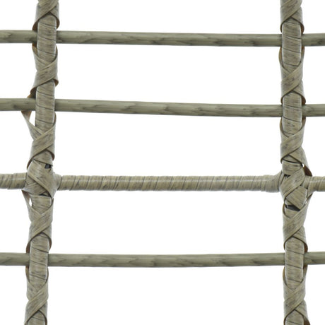 Decoris 196cm Wicker London Hanging Garden Egg Chair - Grey