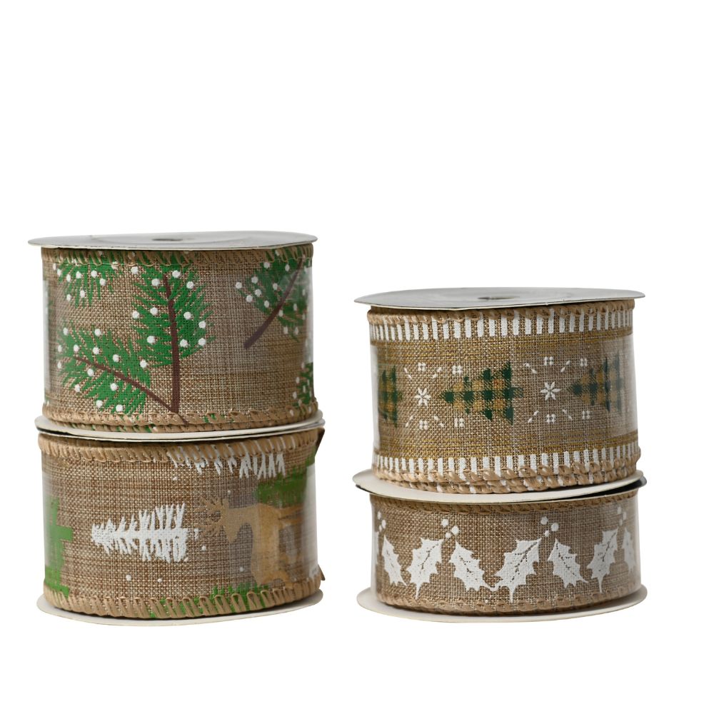 Decoris 2.7m Natural Print Ribbon (Choice of 4)