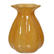 Decoris 20cm Orange Glass Vase with Milky Finish - Old Railway Line Garden Centre