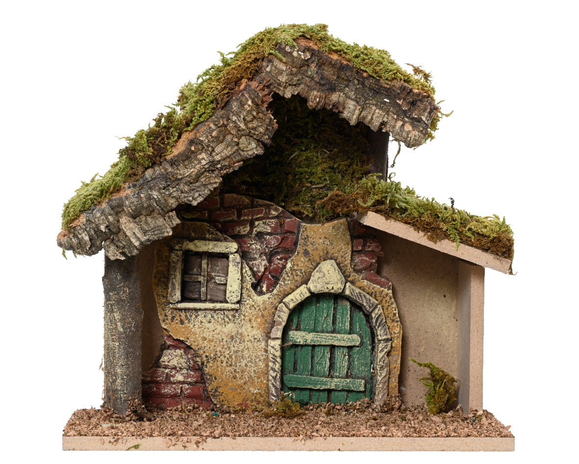 Decoris 21cm Wooden Nativity House