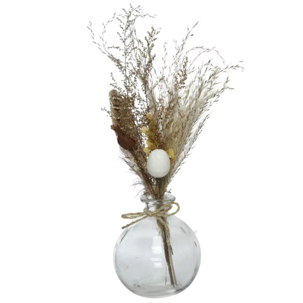 Decoris 22cm Artifical Dried Flower Vase (Choice of 3) - Old Railway Line Garden Centre