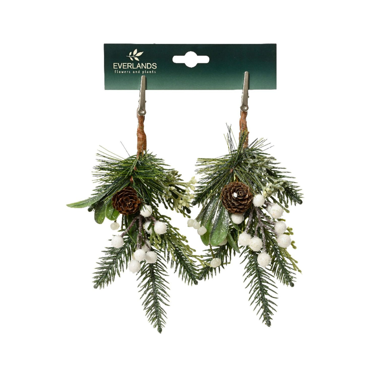 Decoris 22cm Glitter Pinecones