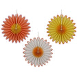 Decoris 25cm Rope Hanging Paper Flower Decorations (Choice of 3) - Old Railway Line Garden Centre